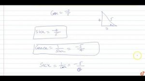 lf cosx = `-3/5`,x lies in the third quadrant, find the values of other five trignometric funct...