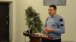 № 15. Проповедь на послание к Евреям 12 гл. 14 - 29 ст. 29.11.2015 г.  Проповедует Александр Мороз.