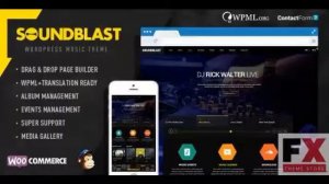 Preview SoundBlast - Music Band WordPress Theme TForest