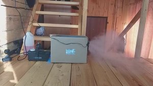 Опытный образец машины холодного (тяжелого) дыма из китайской дым машины