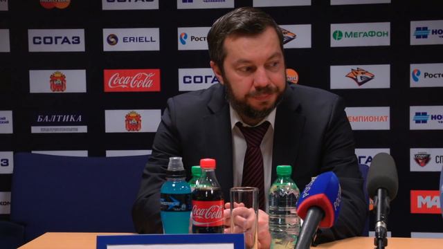 Плей-офф 15/16. Пресс-конференция главных тренеров. Металлург Мг. - Салават Юлаев смотреть онлайн