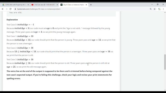 HACKERRANK 30 DAYS OF CODE | DAY 4 | CLASS VS. INSTANCE | JAVA PROGRAMING