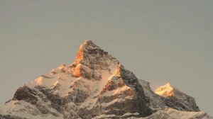 Sunrise over the Swissalps - Coolpix P1000