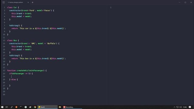 Javascript Design Patterns 2023 : Factory Pattern