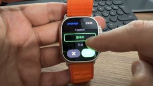 Languages HK8 Pro Max AMOLED Apple Watch ULTRA Clone Supports