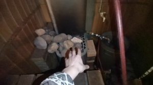 30) обогрев пола бани от бака печи. Эксперимент.
