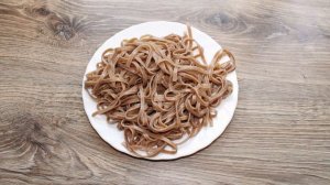 Гречневая лапша с яйцом