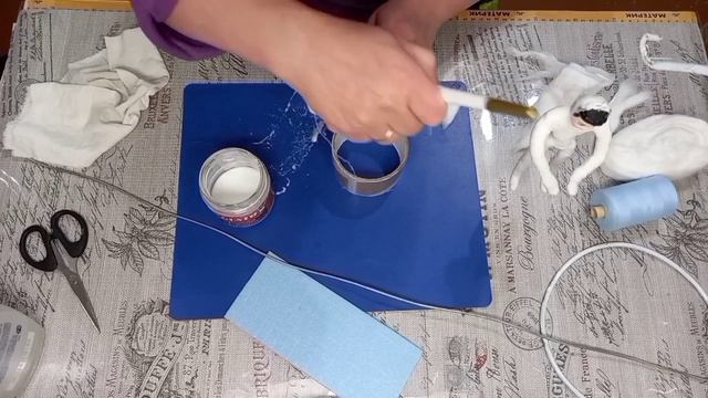 Ватная игрушка ЛЕЧЕБНОЕ ПРИКОСНОВЕНИЕ. Часть 1. #кукласвоимируками #ватнаяигрушка