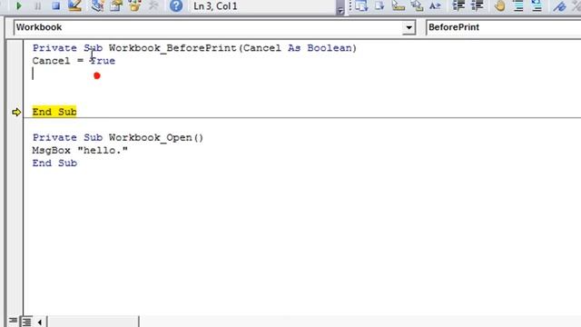 Excel VBA Events #7 Workbook Events - Run code when you print, save, open or close workbooks etc
