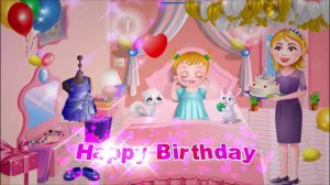 Футаж: Happy Birthday, со спецэффектами. Утро именинницы