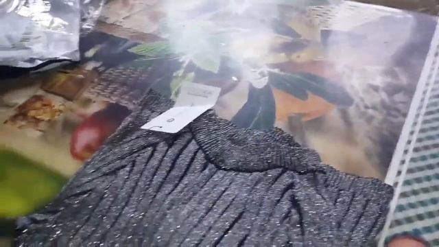 Вязаное платье с люрексом.классные колготки  с AliExpress!!!Ногтевые штучки с AliExpress!