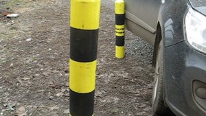 Резиновый парковочный (сигнальный) столбик