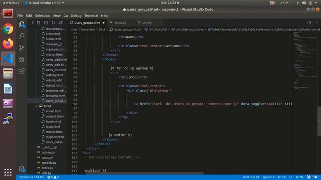 Delete User From Group | Python and Django
