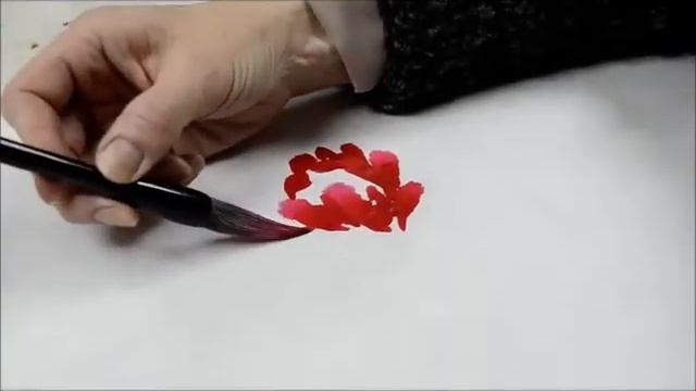 Светлана Плакасова рисует минеральной краской MEIBANG № 117 (пионовый) смотреть онлайн