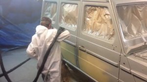 Нанесение защитного покрытия LINE-X на Гелендваген