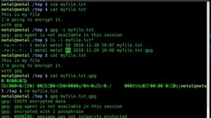 Encrypt a file with gpg - BASH - Linux