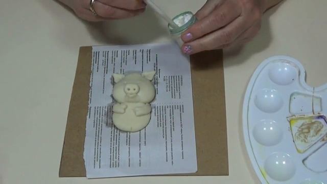 Поросенок поделка из соленого теста. М.К.- 1 часть
