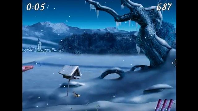 Old Windows game - Moorhuhn winter edition (2001) смотреть онлайн
