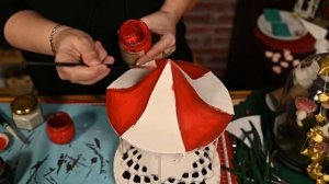 Крутящаяся новогодняя карусель своими руками!