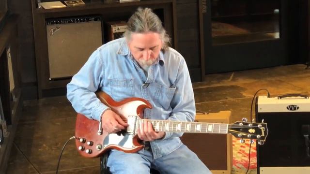 Part 1 of 2- Jack Pearson plays Duane Allman’s Gibson SG at Songbirds Museum