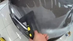 Начало процесса оклейки в пленку KPMF