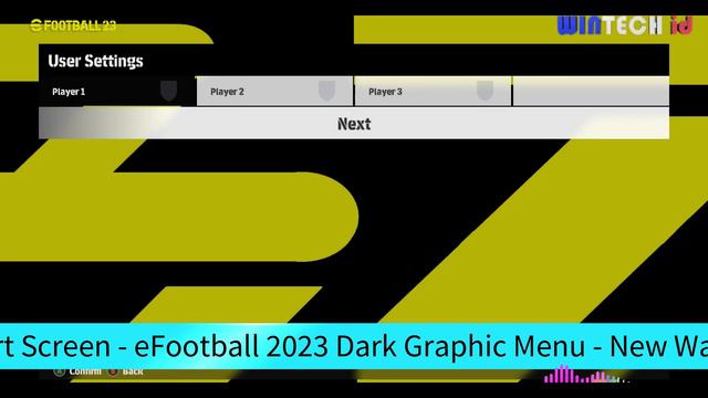 PES 2017 NEW GRAPHIC MENU EFOOTBALL 2023 SEASON 4 DARK VERSION