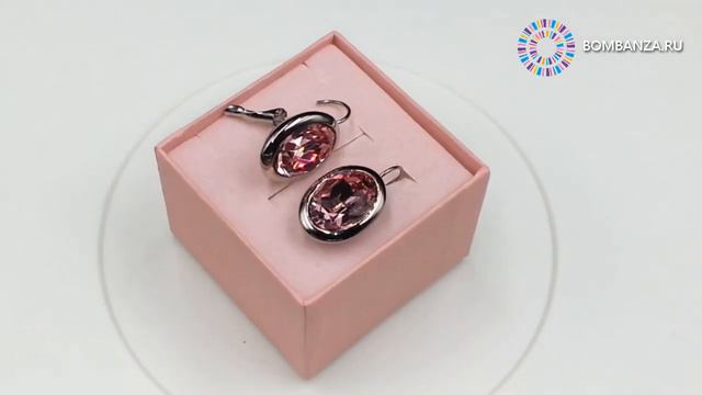 👍NEW👉Серьги Qudo, Tivola Light rose 303006 R/S. Дорогая бижутерия из Германии