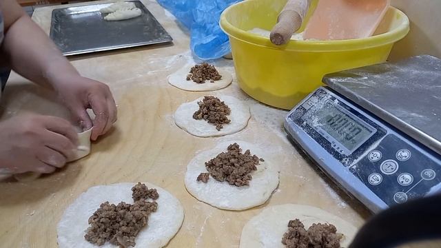 Пирожки с  МЯСОМ| красивое плетение. #выпечка#кулинария#