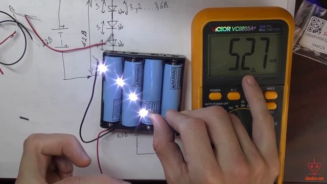 Как подключить ЛЮБОЙ СВЕТОДИОД к любому аккумулятору | Часть 2. смотреть онлайн