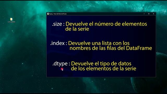 CURSO de PYTHON con PANDAS Para Ciencia de Datos - SERIES Parte UNO