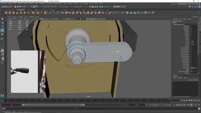 game ready assets Hard Surface Modeling a Vintage Phone Maya Reel Inorganic hard Surface model смотреть онлайн