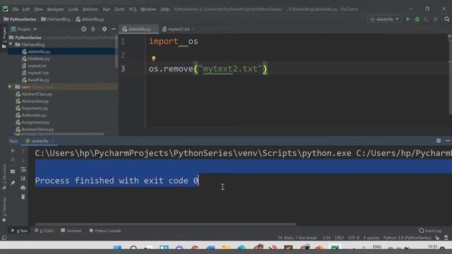 File Handling In Python | Python Delete File | OS.Remove() Example | Python File Handling