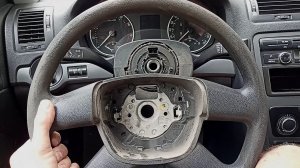 Снятие руля Skoda Octavia