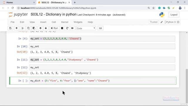 Dictionary in python