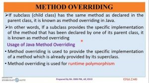 JAVA - MODULE 2 - TOPIC 28 - CALLING ORDER OF CONSTRUCTORS & METHOD OVERRIDING