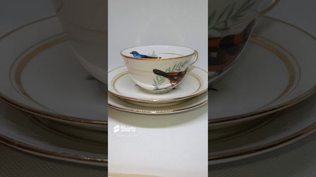 Limoges Чайное три Оригинал Лимож Лиможский фарфор Véritable porcelaine de Limoges_ #82246 (#1)