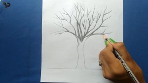 How To Draw A Tree Branches | EASY | HINDI | #Prinashi's Art