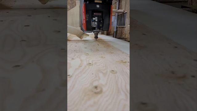 5 axis CNC machine ripping through plywood 2x speed #cnc #cncmachine #shop