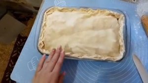 Супер быстрый КУРНИК из слоёного теста #быстроивкусно #готовимдома