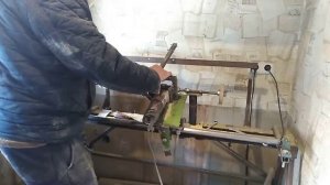 Ножка табурета на самодельном токарном станке