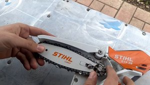 Аккумуляторный сучкорез STIHL GTA 26 (сборка перед началом работы)