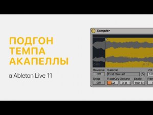 Как подогнать темп акапеллы в Ableton Live 11 [Ableton Pro Help]