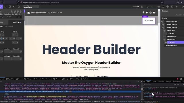 How to Build Custom WordPress header in Oxygen Builder