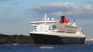 Queen Mary 2 | the epic ship horn of the grand ocean liner from CUNARD | 4K-Quality-Video