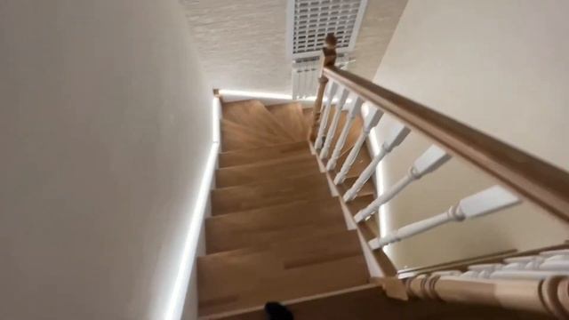 Подсветка лестницы светодиодной лентой смотреть онлайн