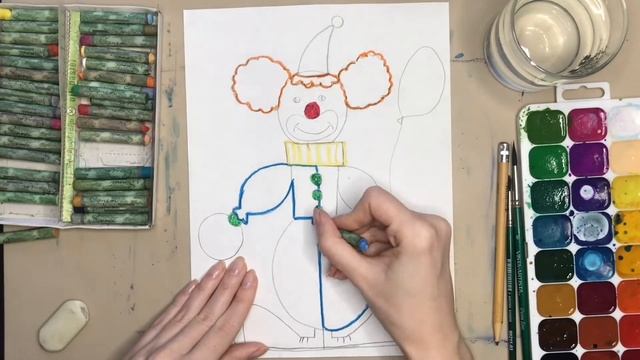 Как нарисовать клоуна? За 5 минут. Рисунок ко дню смеха. Герои цирка. смотреть онлайн