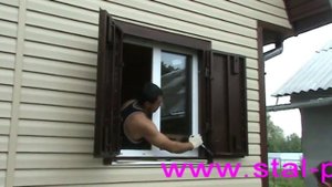 Ставни защитные на окна для дачи.Ролик №2