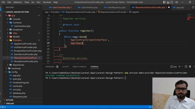 (04) How to Call Interface method in Laravel Controller | Repository Pattern in Laravel