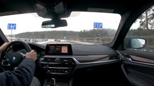 2018 BMW 530i, G30, Onboard, Winter Drive