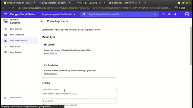 Fundamentals of Cloud Logging | | Cloud Logging | | GSP610 смотреть онлайн